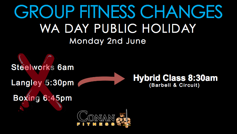 wa day group fitness changes